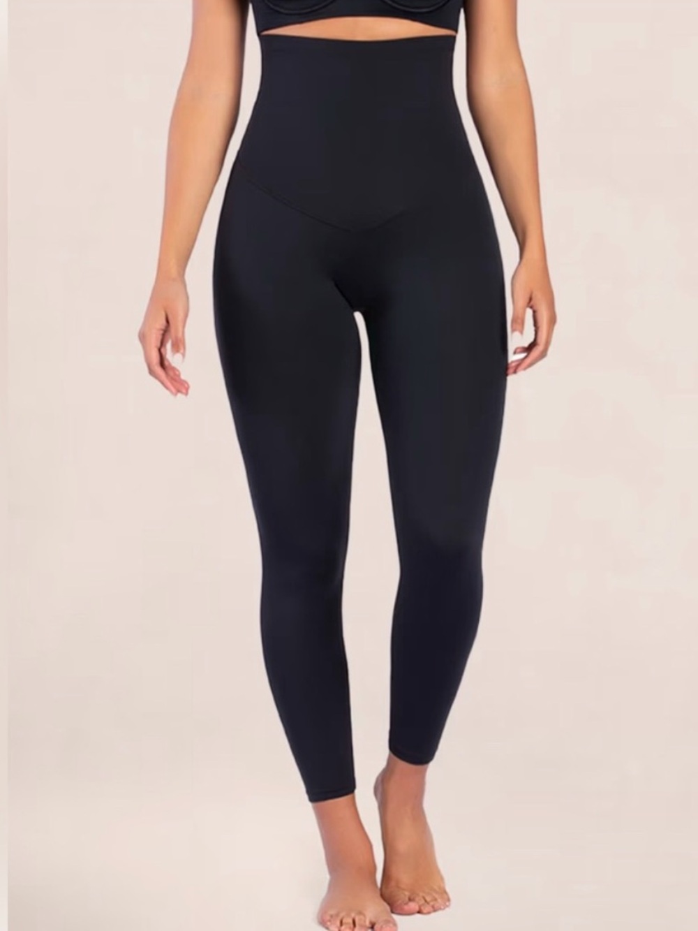 Curveez 2XL NEW Leggings Black High Waisted Shaping